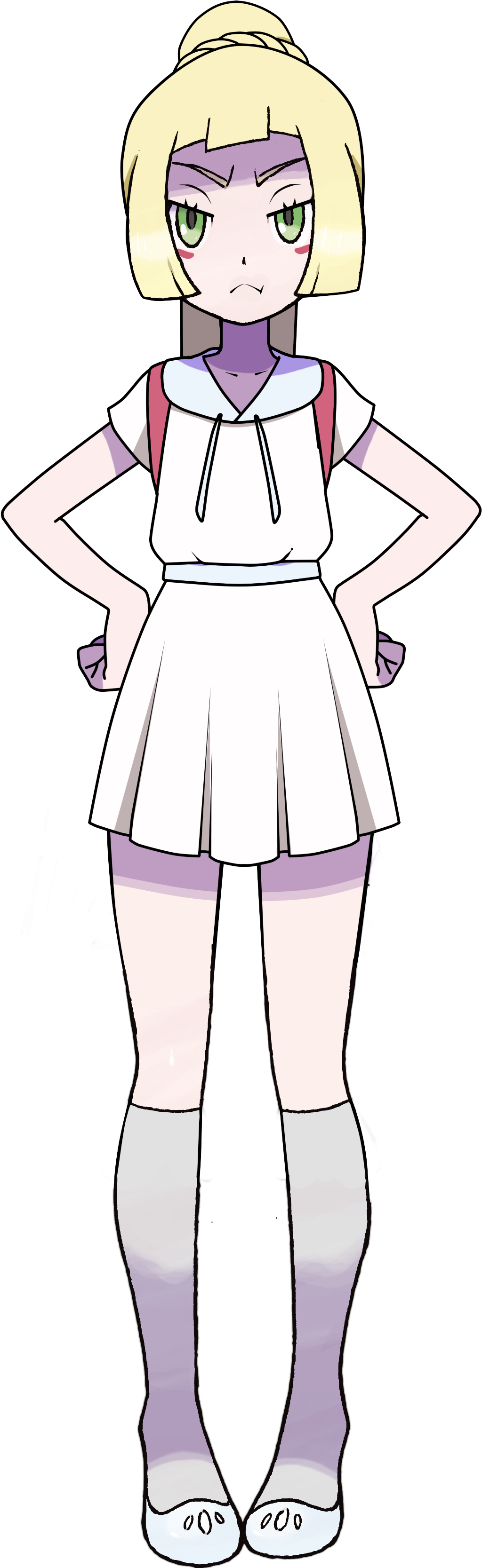 Z Lillie Pokemon Trainer Red, Pokemon Red, Trainers, - Portable Network Graphics (1950x3660), Png Download