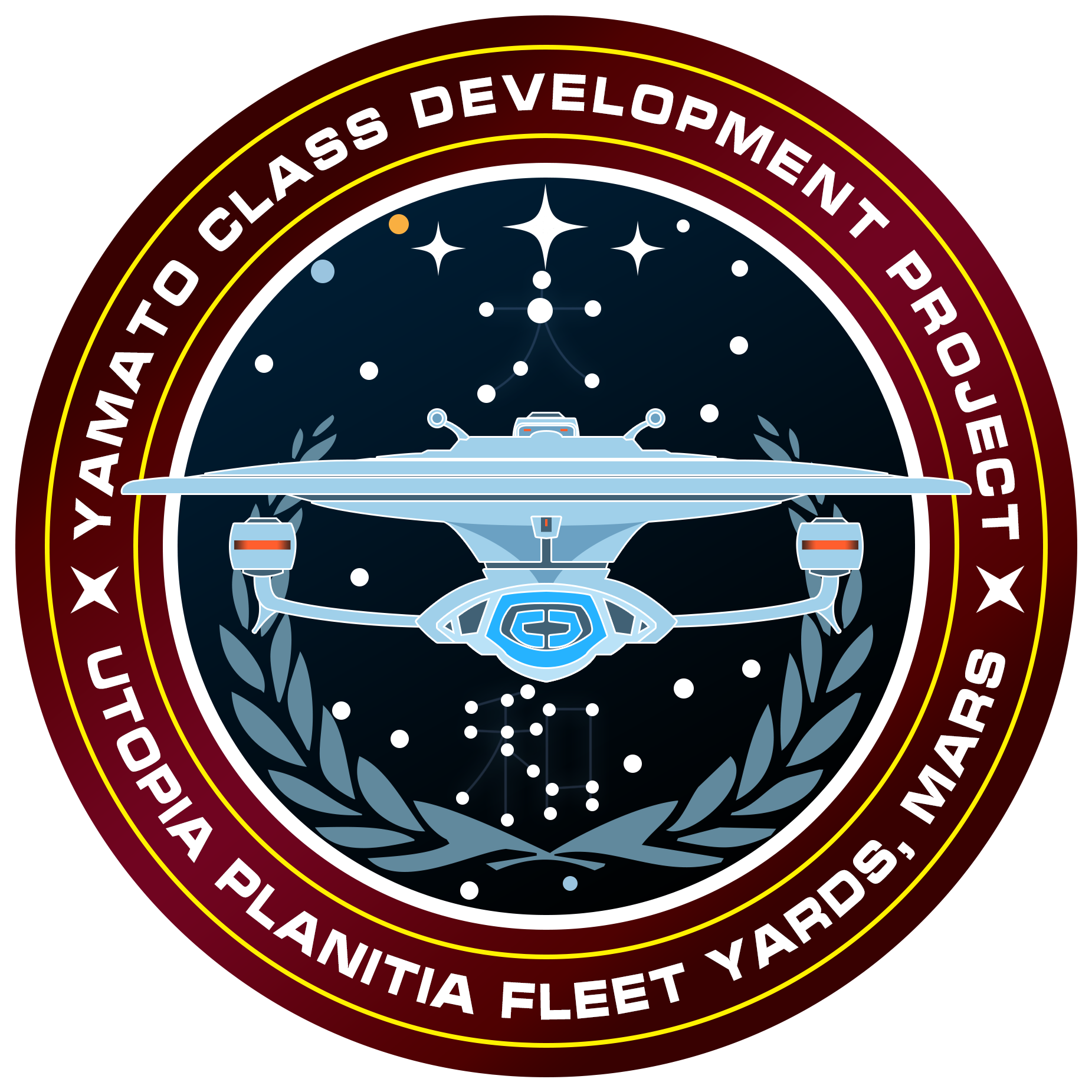 Made A Ship Patch For The New Yamato Class - Star Trek (2000x2000), Png Download
