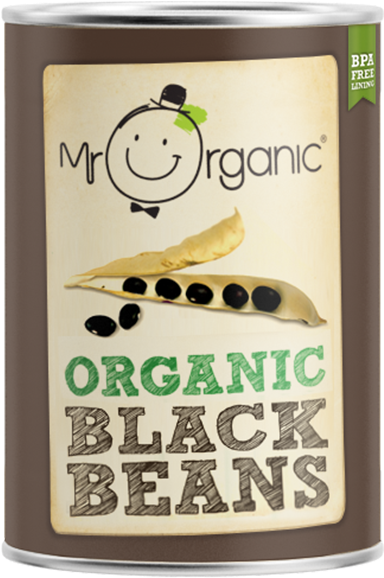 Mr Organic Black Beans (634x634), Png Download