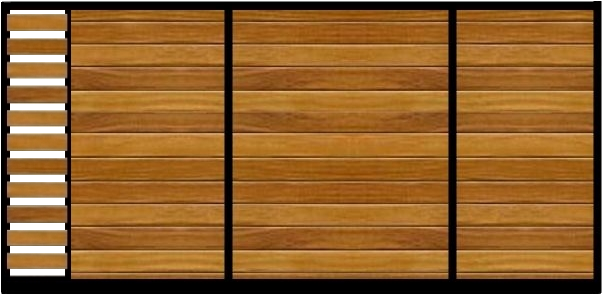 Front Gate Sliding Wooden (620x620), Png Download