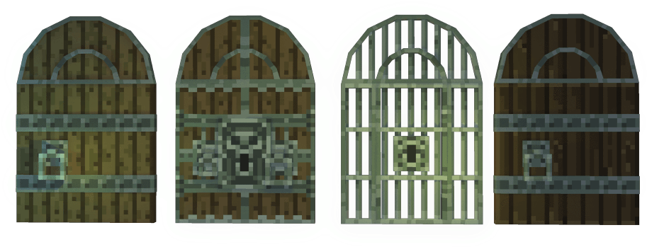 Pixel Door Set - Arch (1024x1024), Png Download