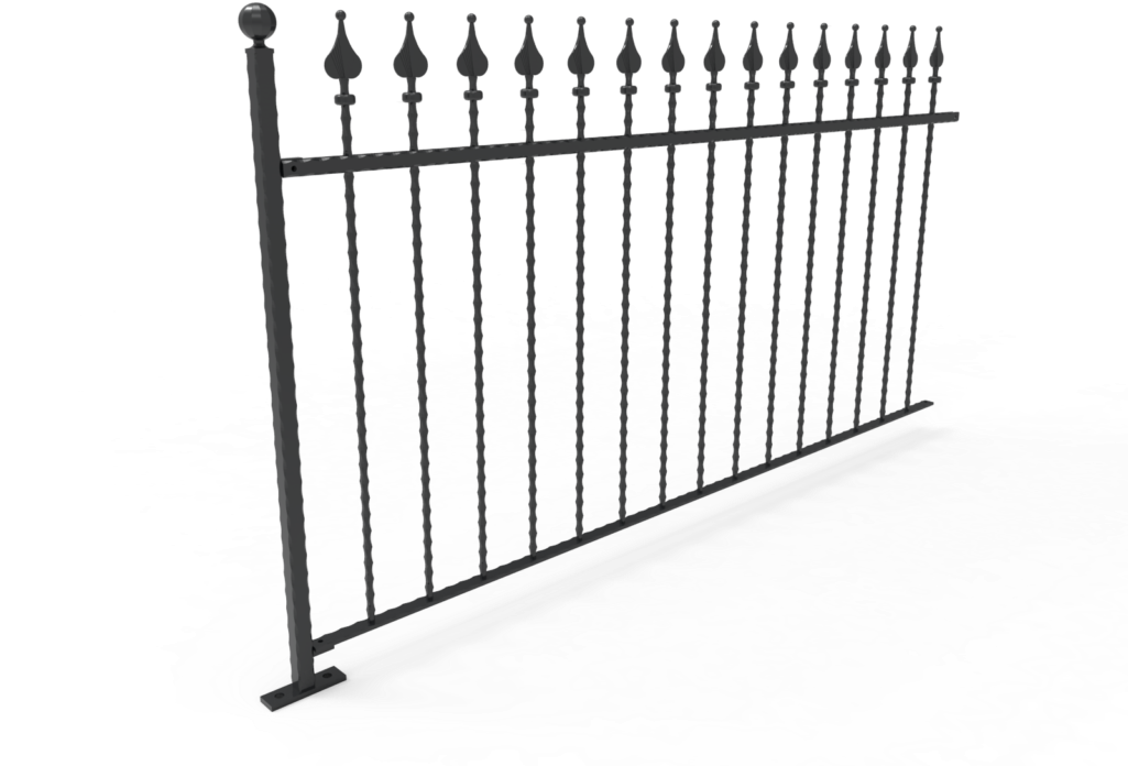 Cristina Iron Fence - Mavic Crossroc 26" Front Rear Left 263 Mm Spoke (1024x768), Png Download