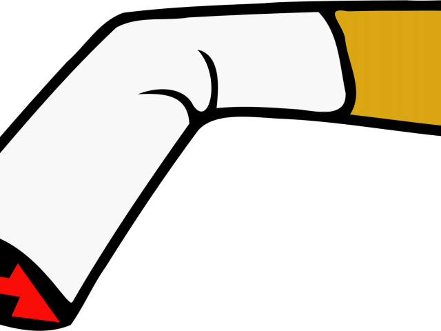 Smoking Clipart Cigarette - Clipart Png Cigarette Cartoon (640x480), Png Download