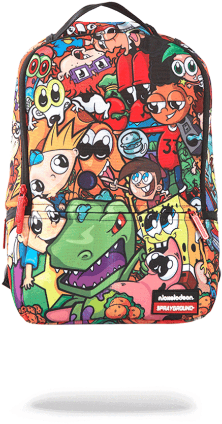 Nickelodeon Sprayground Backpack (802x1024), Png Download