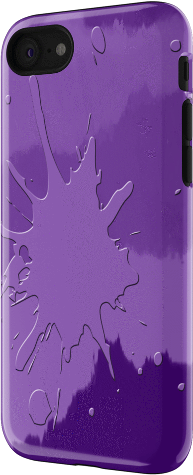 Ksh, Iphone7 Case, Purple Splash - Mobile Phone Case (1024x1024), Png Download