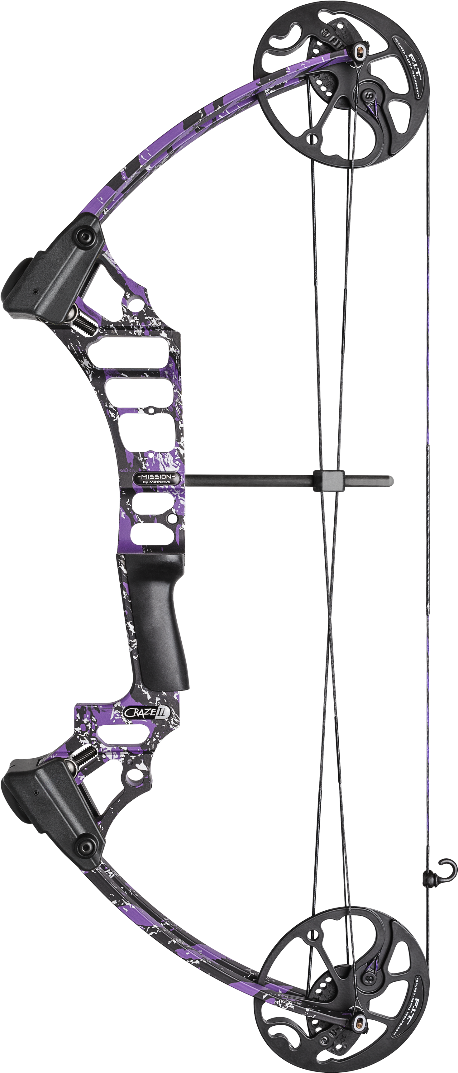 Purple Splash Deck Out With Black Sight - Mission Craze 2 Black (1660x3970), Png Download