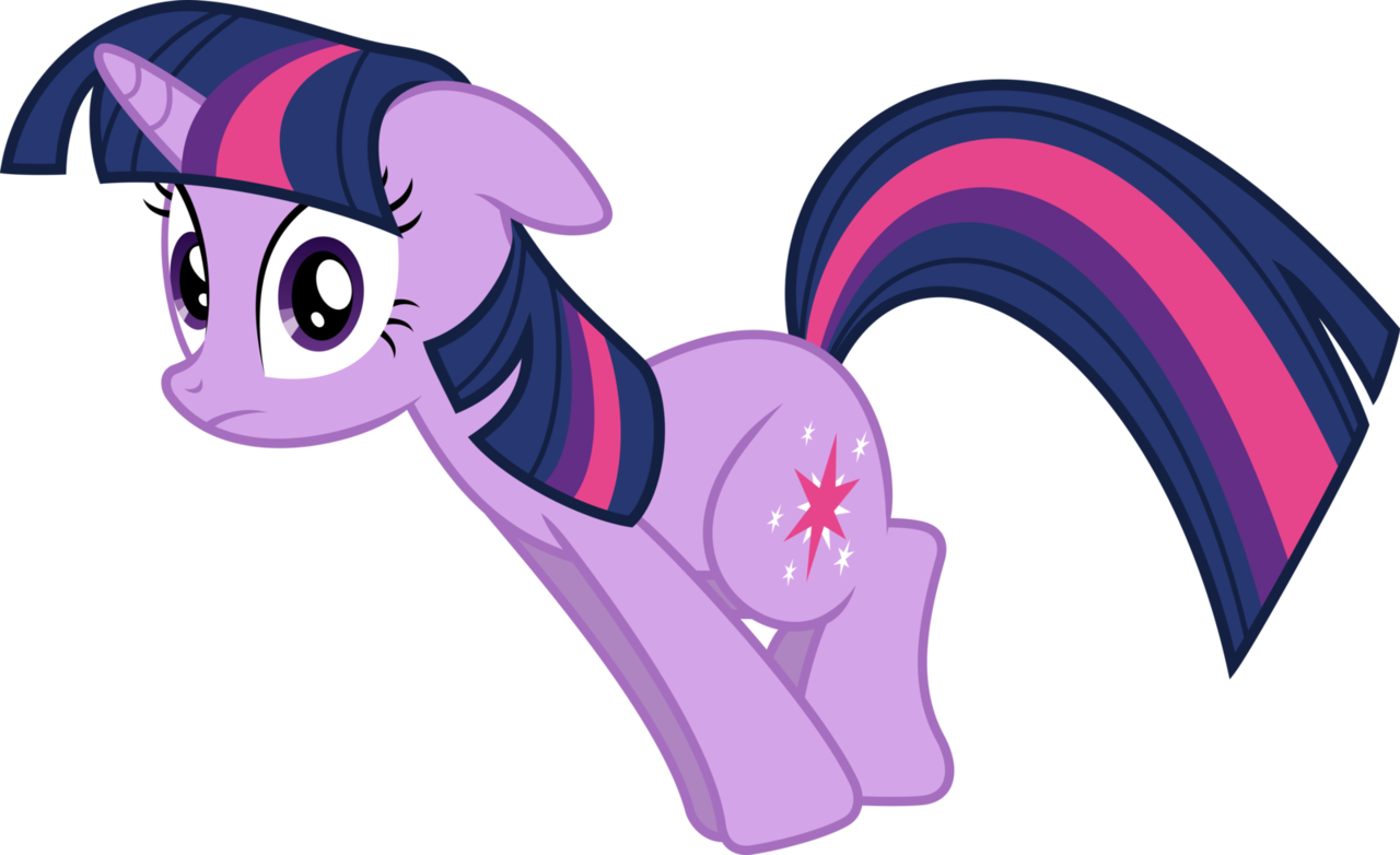 Artist Mlpfim Vectors Cute Female Floppy - Twilight Sparkle Surprised Vector (1280x782), Png Download