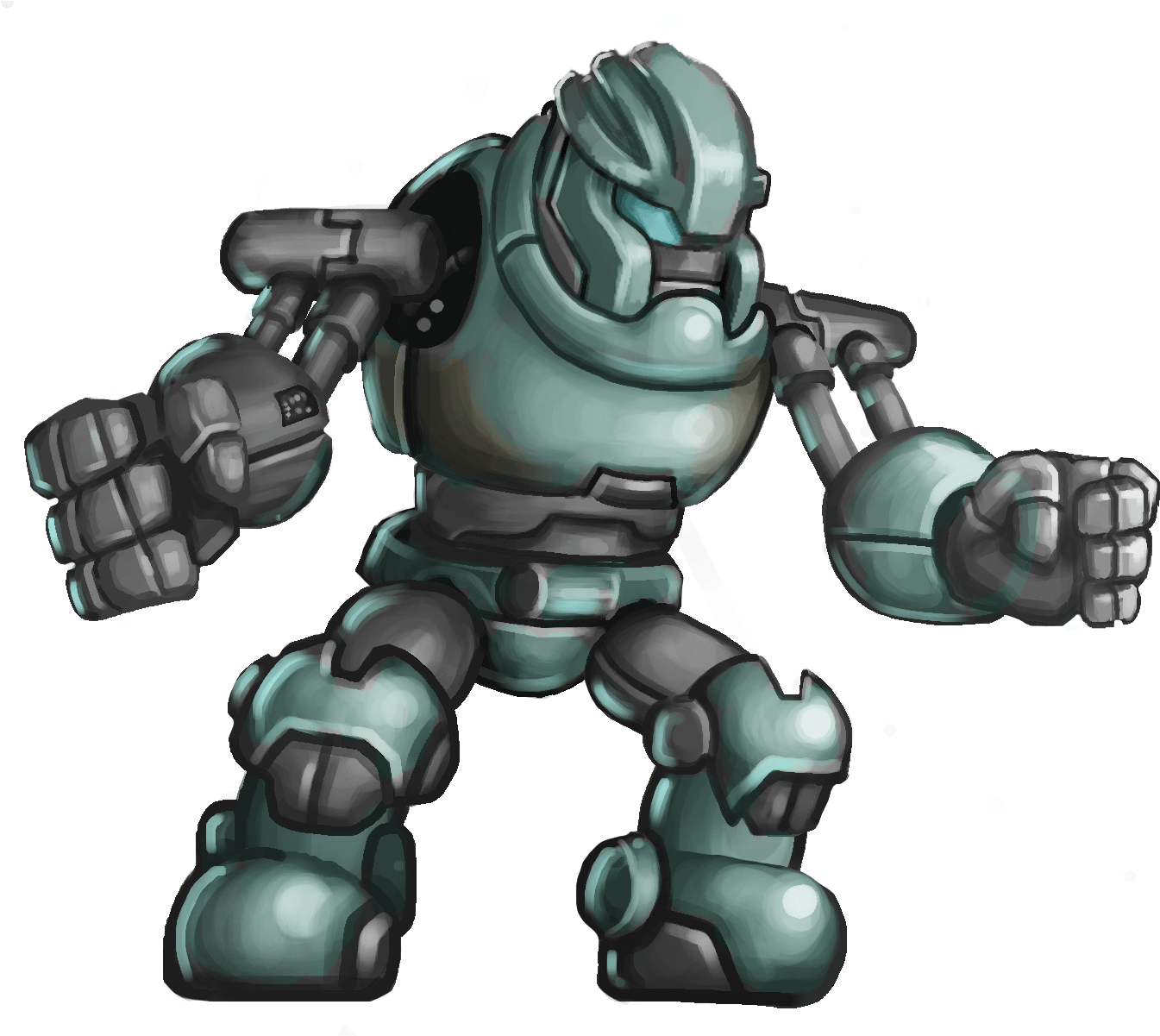 Preview - Unity 2d Robot (1400x1200), Png Download