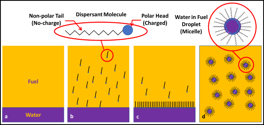 Dispersant Action - Diagram (1024x484), Png Download