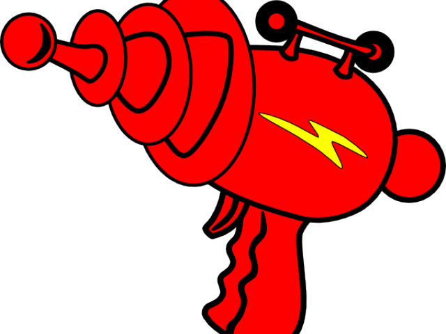 Laser Clipart Ray Gun - Laser Tag Gun Cartoon (640x480), Png Download