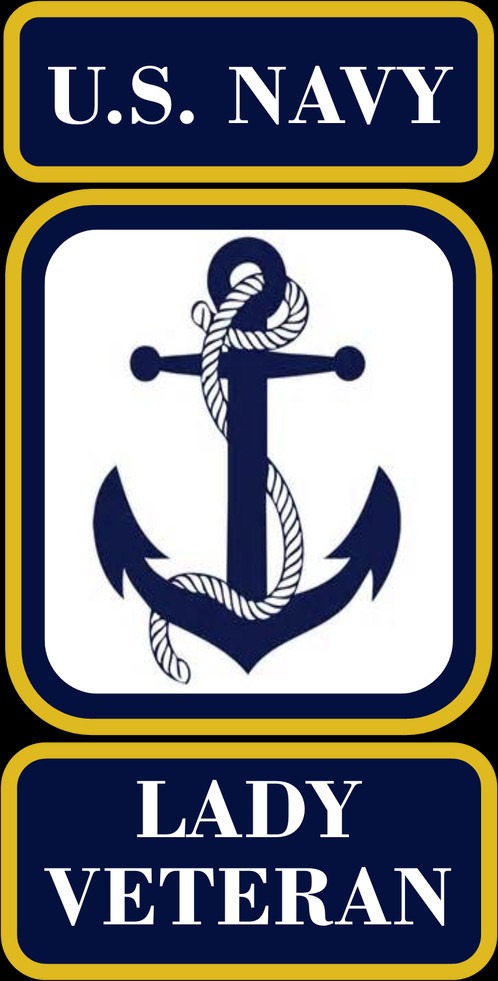 Lady Veteran Car Decals/bumper Stickers Benefiting (498x981), Png Download