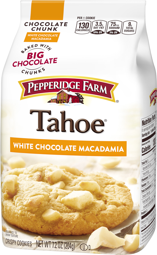 Pepperidge Farm White Chocolate Macadamia Cookies (1000x1000), Png Download