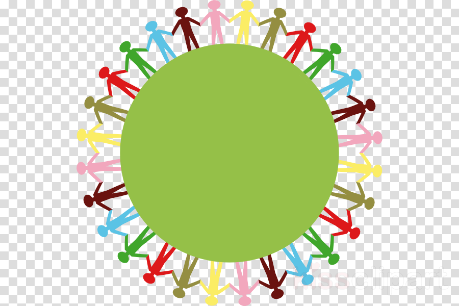 Cafepress One Earth People Sticker Square Bumper Car - People Holding Hands Around (900x600), Png Download