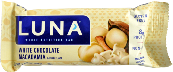 Clif Luna White Chocolate Macadamia Bar-1 - White Chocolate Macadamia Nut Luna Bars (650x650), Png Download