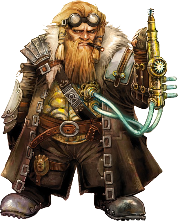 B *✿*clipart Steampunk Characters, Fantasy Races, Dwarf, - Steampunk Dwarf (614x763), Png Download