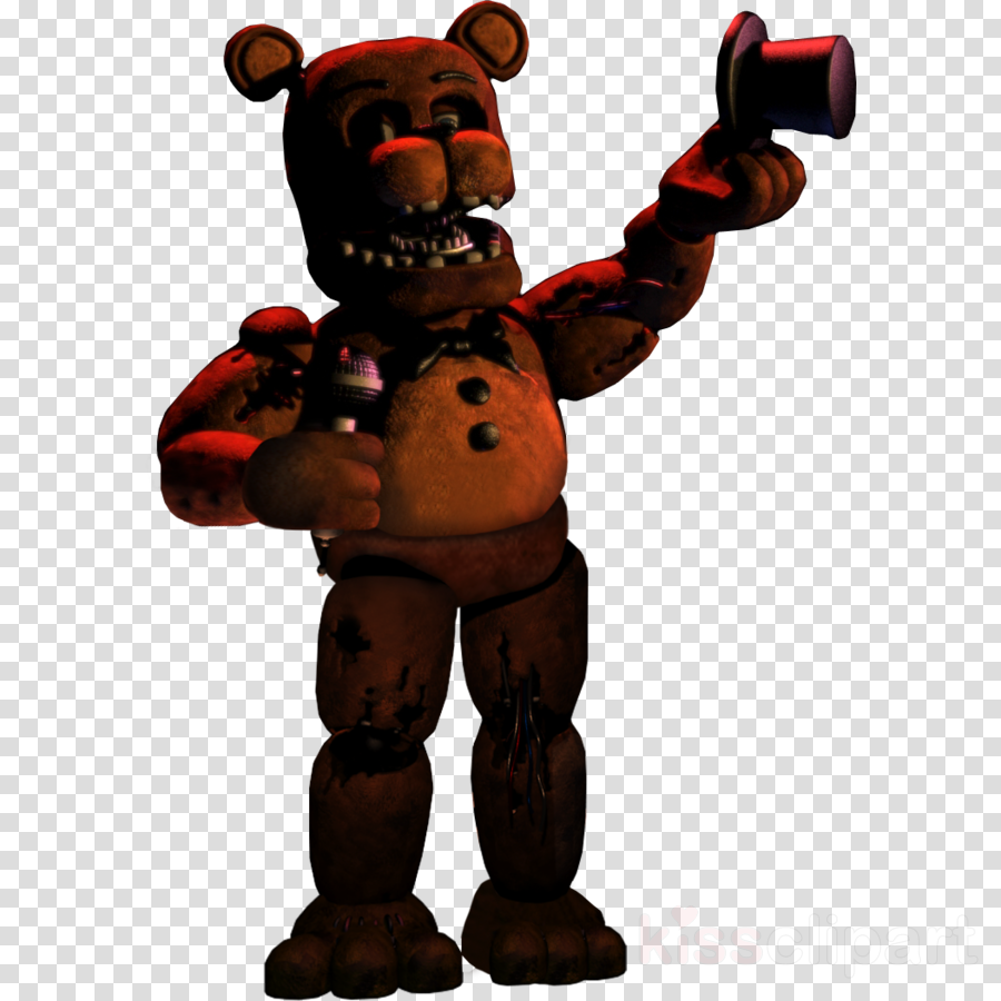 Download Fnaf Unwithered Freddy Clipart Five Nights - Five Nights At Freddy's Nightmare Withered Freddy (900x900), Png Download