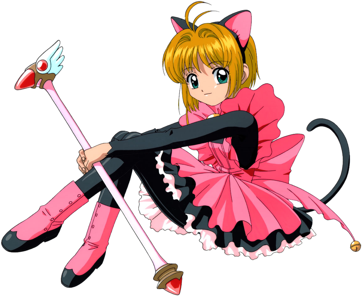 Card Captor Sakura Sakura Pose2 - Sakura Card Captor Cat (1280x1024), Png Download
