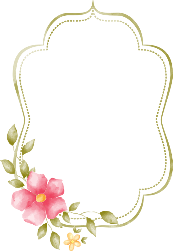 Border Clip Art Decorative - Portrait Border Transparent Background (551x800), Png Download