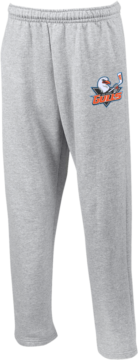 San Diego Gulls Open Bottom Sweatpants With Pockets - Gildan Men's Open Bottom Pocketed Sweatpant (1155x1155), Png Download