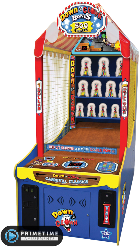 Down Da Clown Cabinet (598x1000), Png Download