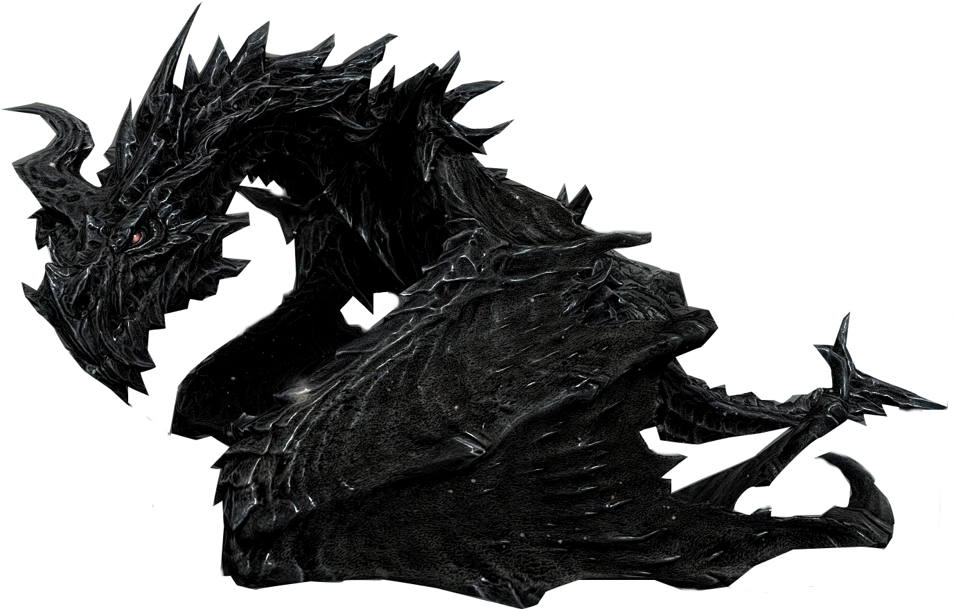 Alduin - Skyrim Alduin Without Background (1382x892), Png Download