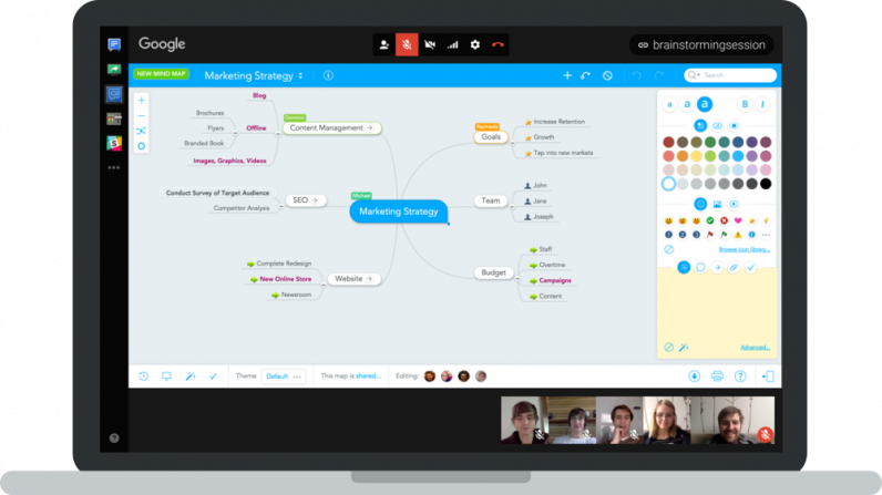 Mind Mapping In Google Hangouts - Gantt Chart (796x447), Png Download