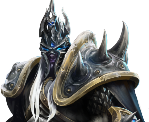 Heroes Of The Storm Arthas Button (1918x420), Png Download