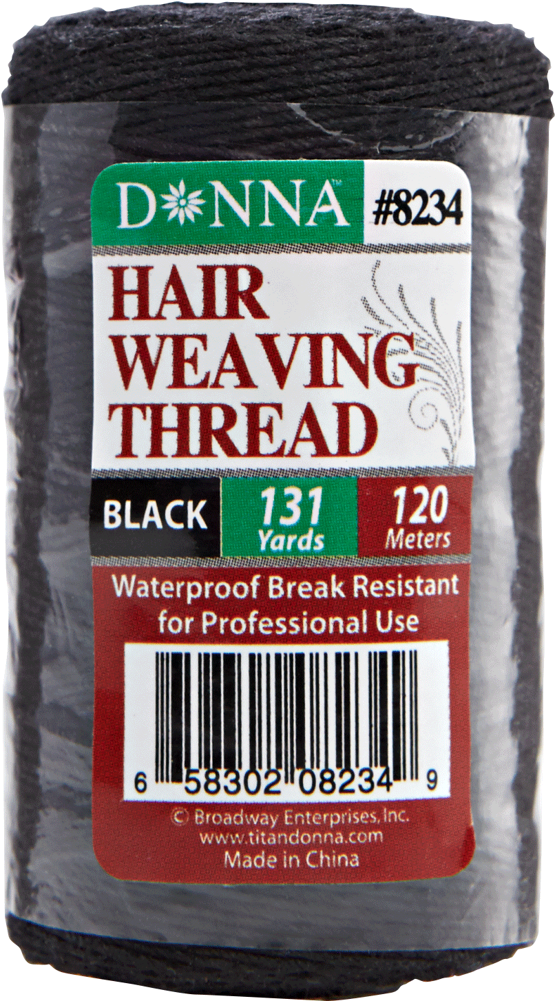 Donna Karan Black 131 Yard Hair Weaving Thread (1500x1500), Png Download