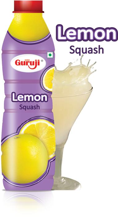 Guruji Lemon Squash, 750ml (685x775), Png Download