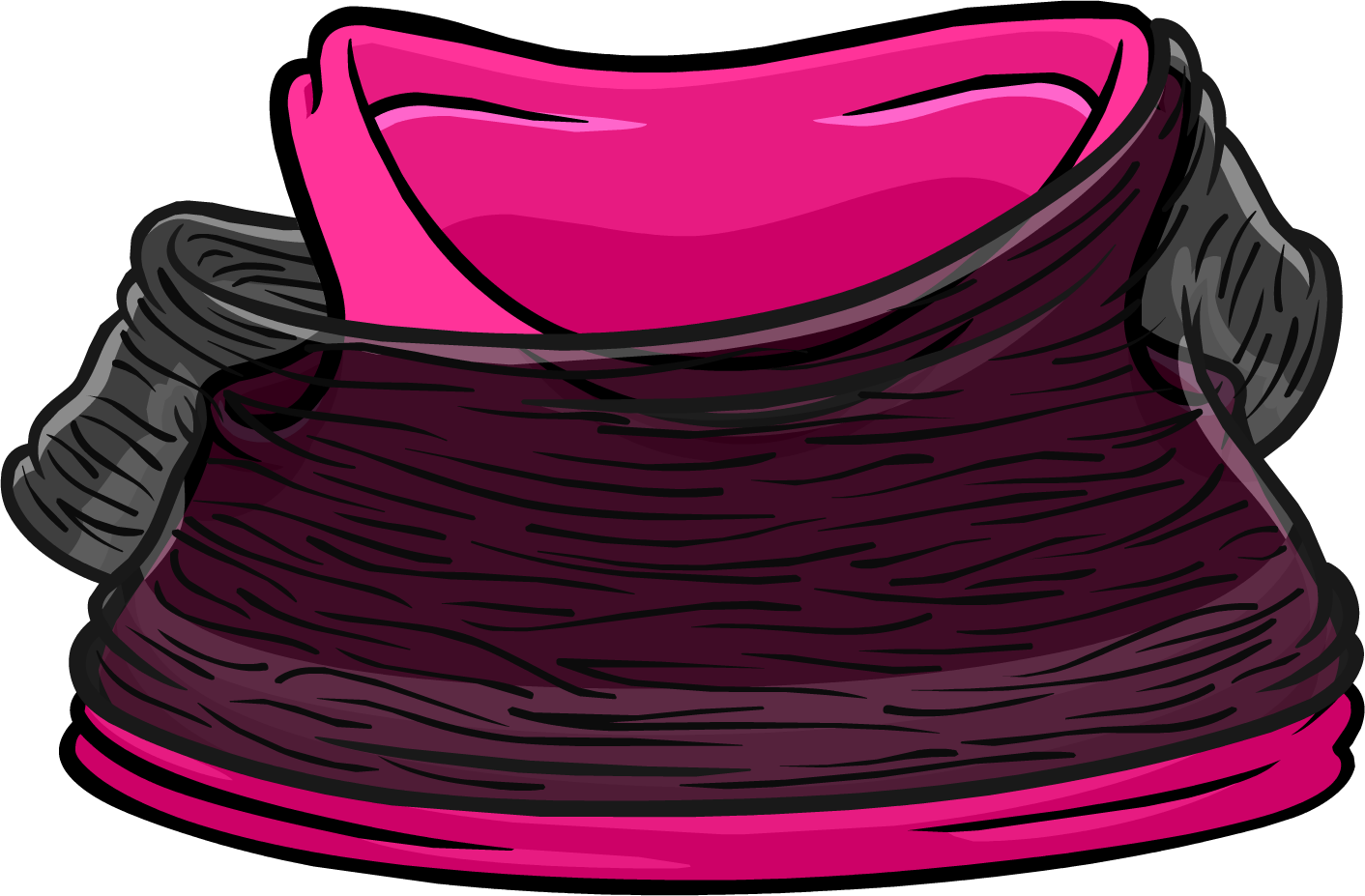 Layered Bubblegum Look - Club Penguin The Bubblegum (1412x927), Png Download