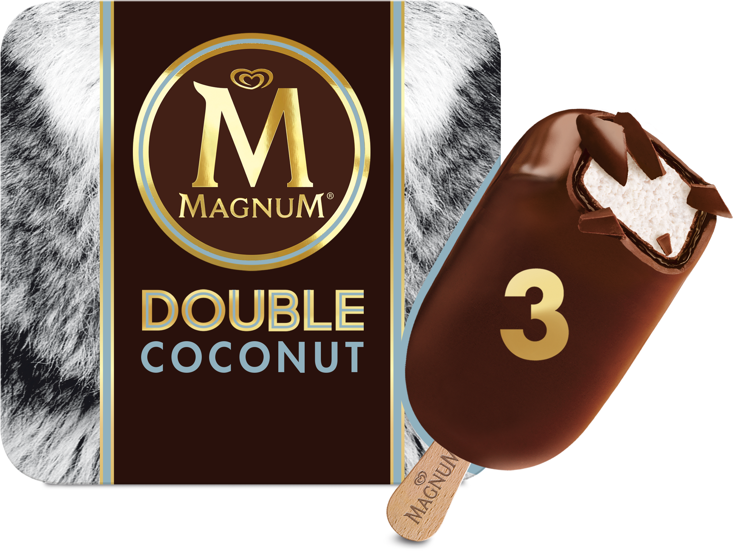 Magnum Ice Cream And Condoms (4134x3543), Png Download