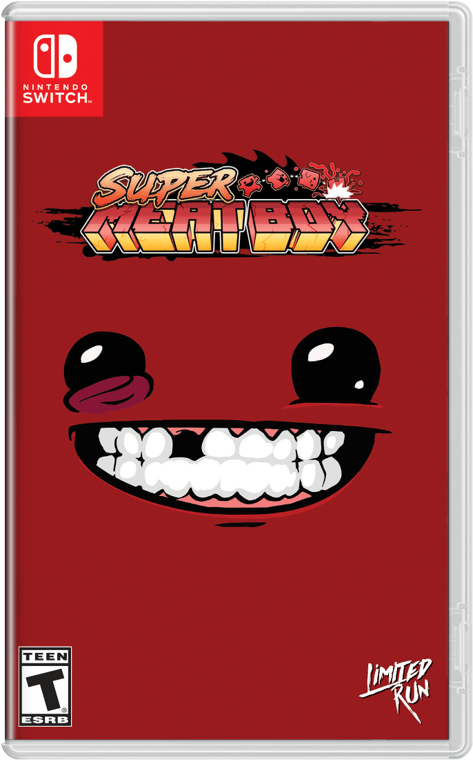 Super Meat Boy Getting A Physical Release Courtesy - Super Meat Boy Ps4 Cover (821x1200), Png Download