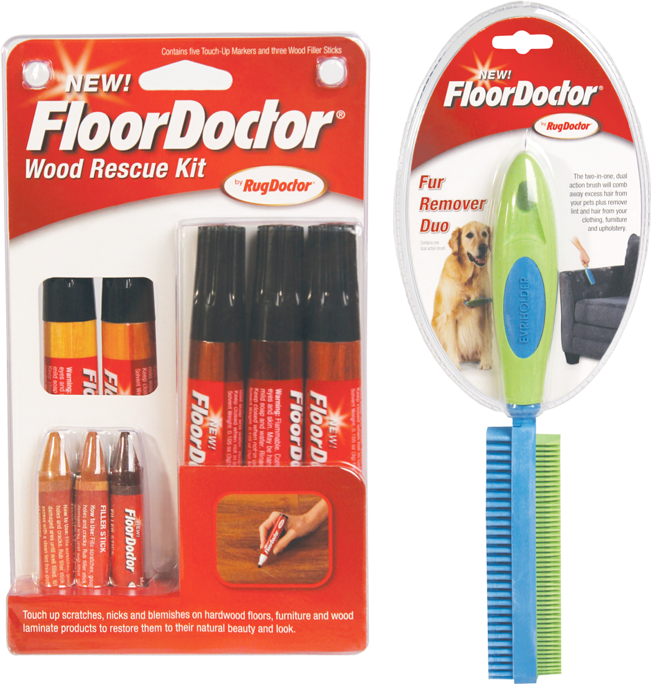 Fur & Scratch Removal Kit - Floor Doctor Fur Remover Duo By Rug Doctor, Duel Action (1080x1080), Png Download