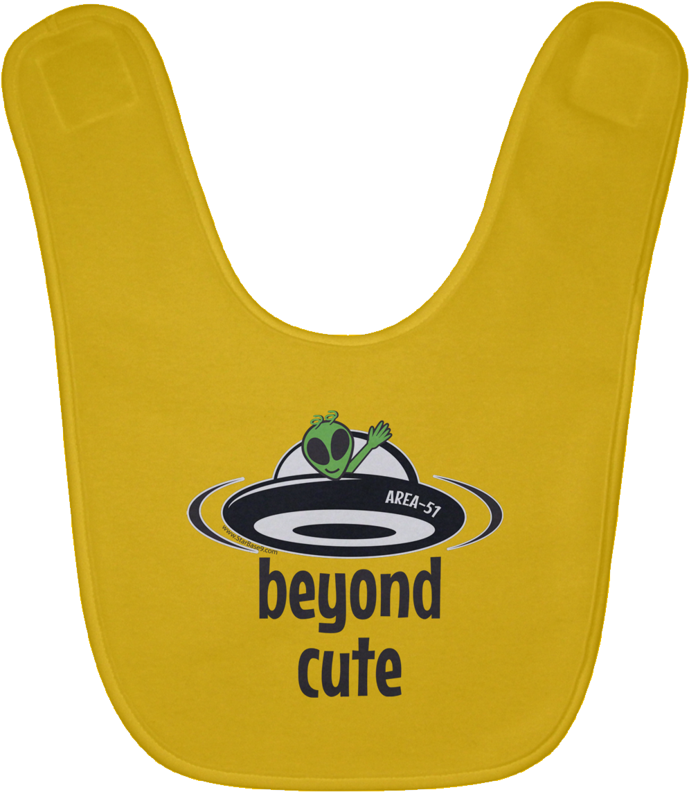 Area 51 Beyond Cute Ufo Alien Baby Bib - Infant (1155x1155), Png Download