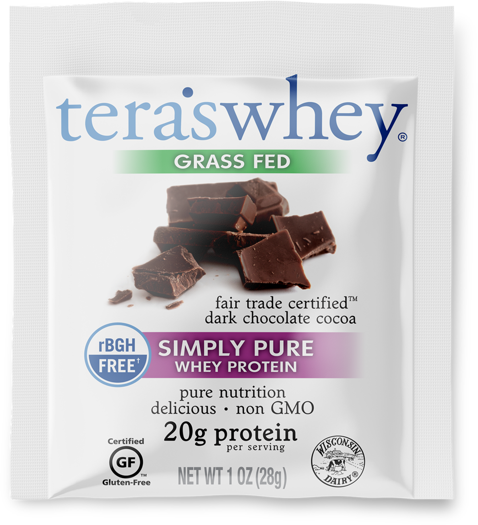 1oz Simply Pure Fair Trade Certified™ Dark Chocolate - Tera's Whey - Rbgh Free Whey Protein Fair Trade Certified (1200x1200), Png Download