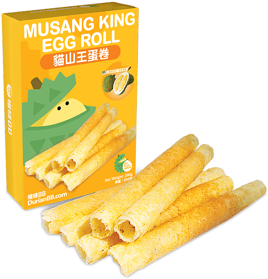 Musang King Egg Rolls - Snack (593x591), Png Download