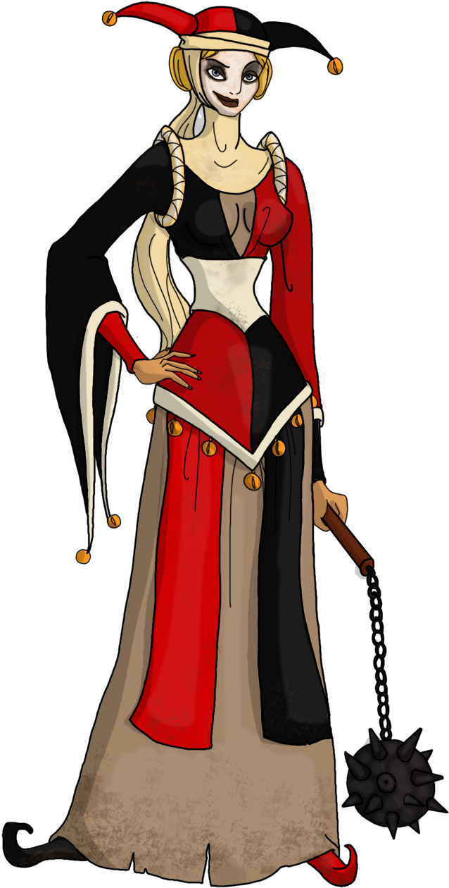 Medieval Harley By Mayshha - Joker Middle Ages (746x1367), Png Download