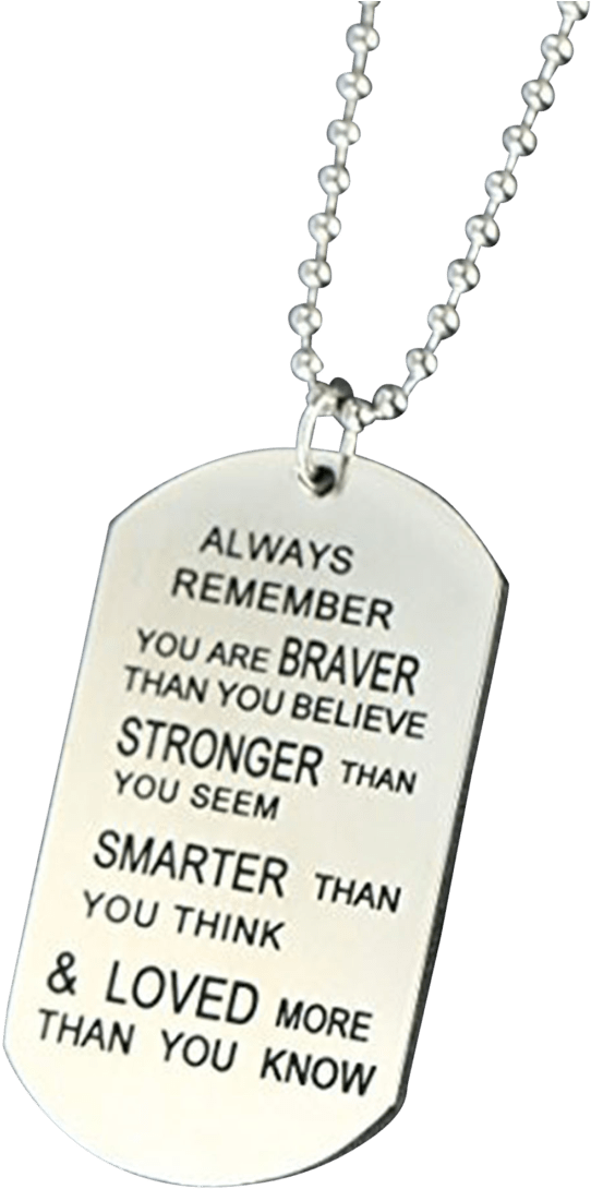 Always Remember You Are Braver Than You Believe Stainless (1104x1104), Png Download