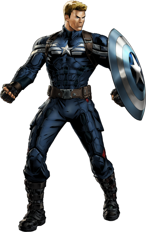 Captain America The Winter Soldier Png Clip Art Free - Captain Steve Rogers Avengers Alliance (550x791), Png Download