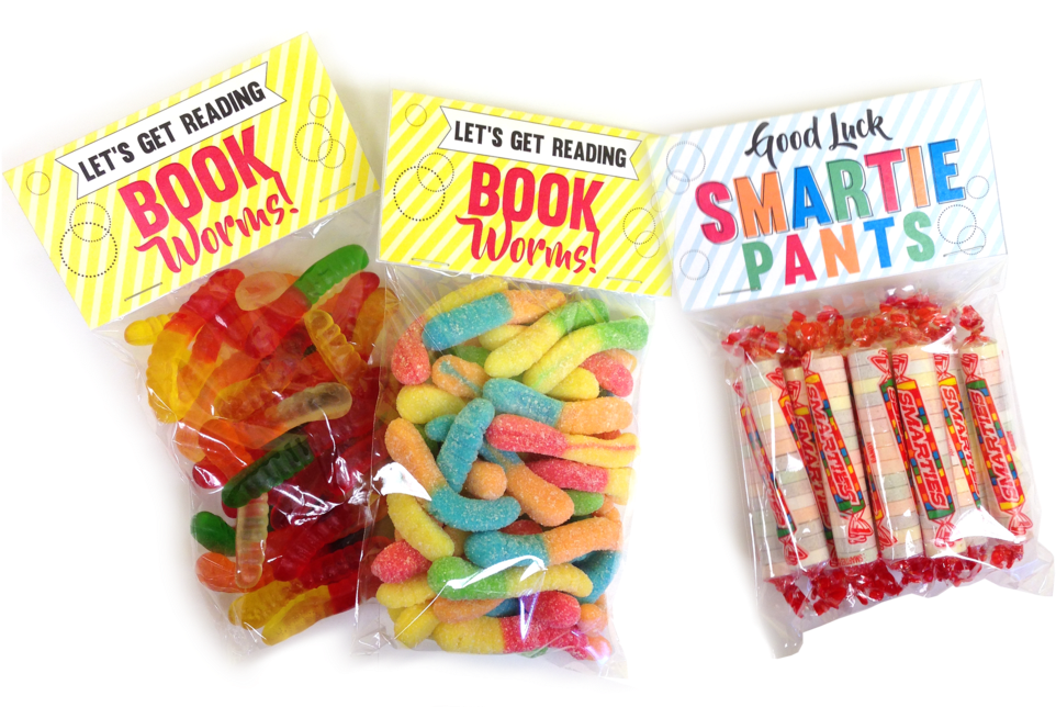 Cute Back To School Treat Bags - Candy (1024x643), Png Download