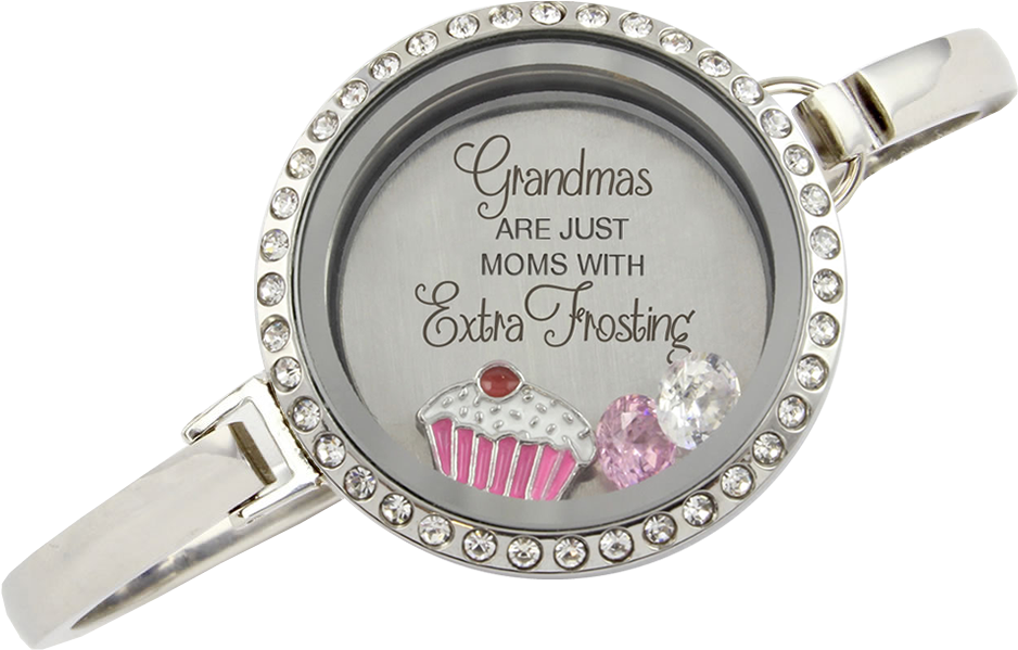 Grandma's Have Extra Frosting Bangle Bracelet - Love My Policeman Charm Necklace (1024x1024), Png Download