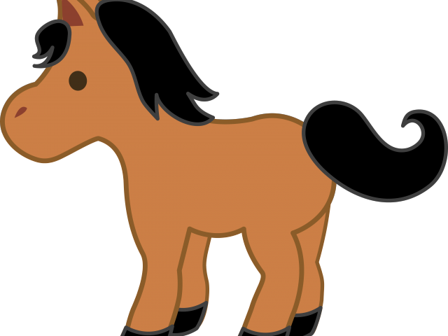 Smarties Clipart Brown - Horse Cute Clip Art (640x480), Png Download