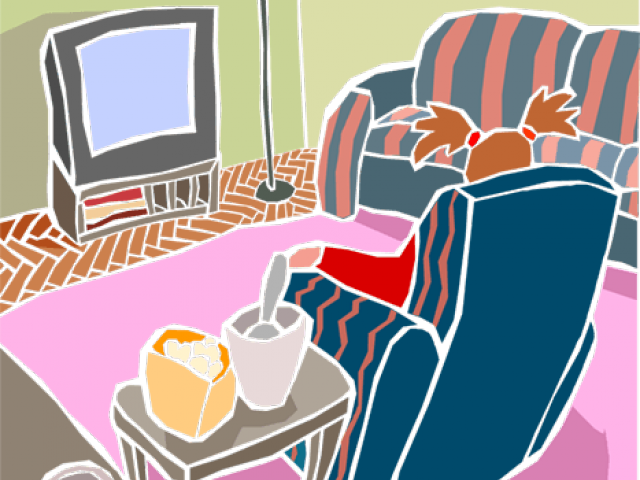 Living Room Clipart Tv Clipart - Television (640x480), Png Download