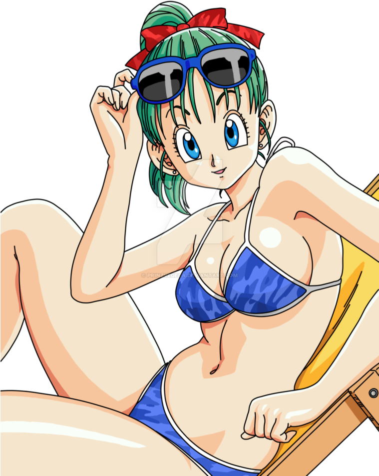 Bulma - - Lineart07 - - Color By Prinzvegeta (758x1055), Png Download