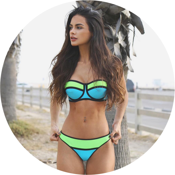 Imgalt - Sophia Miacova Triangle Bikini (572x572), Png Download