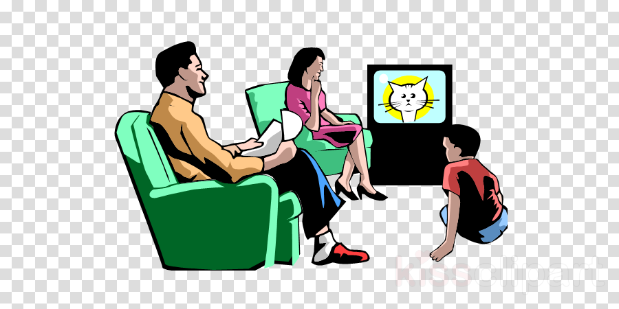 Family Watching Television Clipart Television Clip - Meaning Of Avert (900x450), Png Download