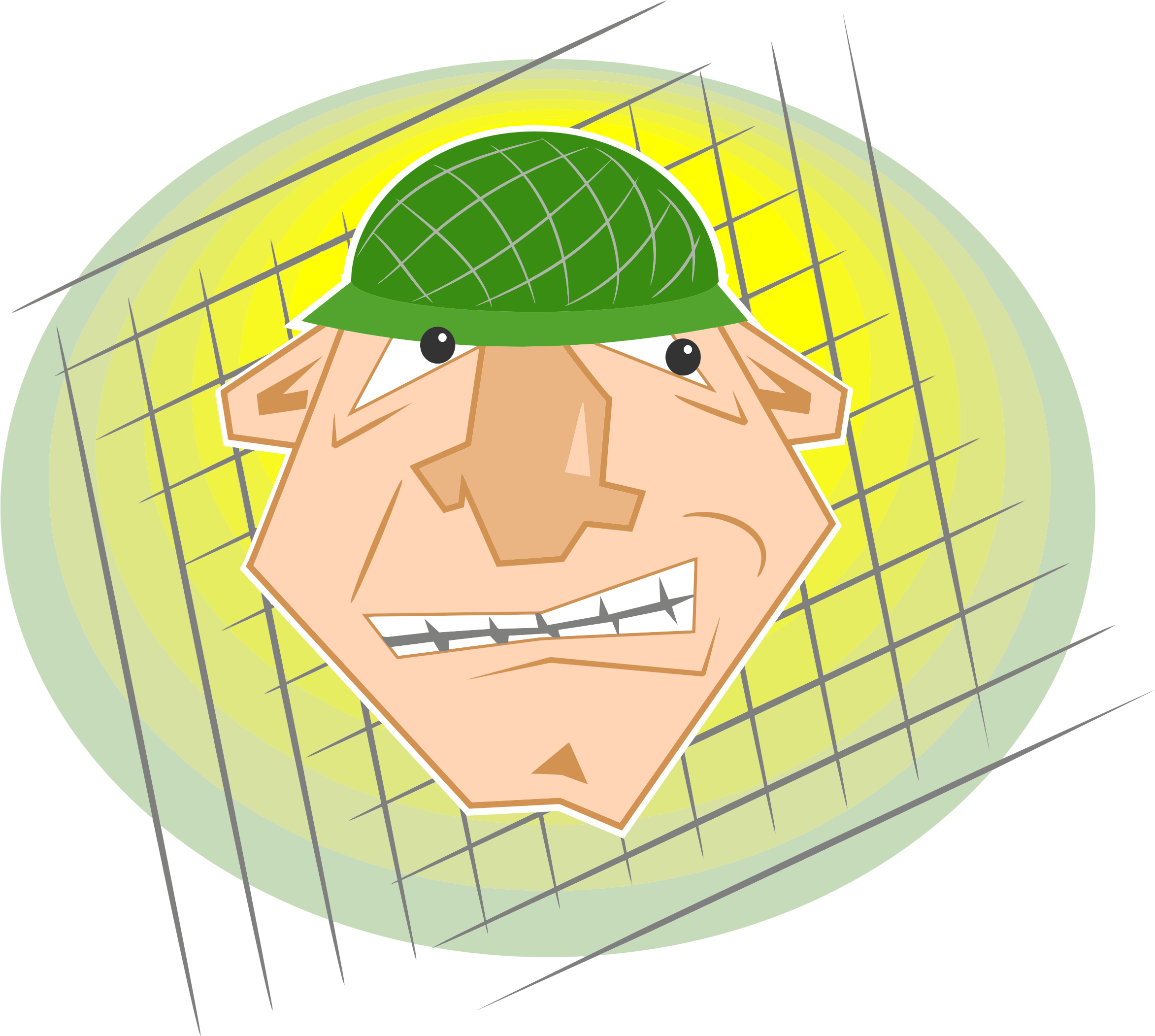 This Free Icons Png Design Of Soldier Head (2345x2103), Png Download