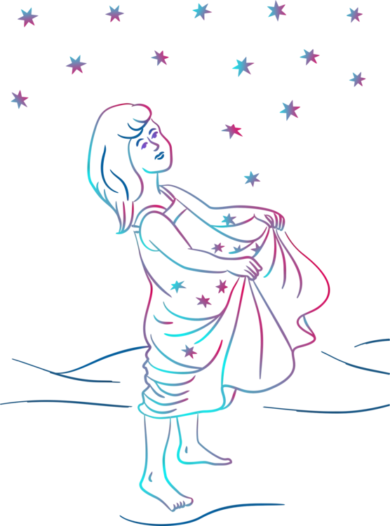 Woman Girl Child Dress Comics - Illustration (556x750), Png Download