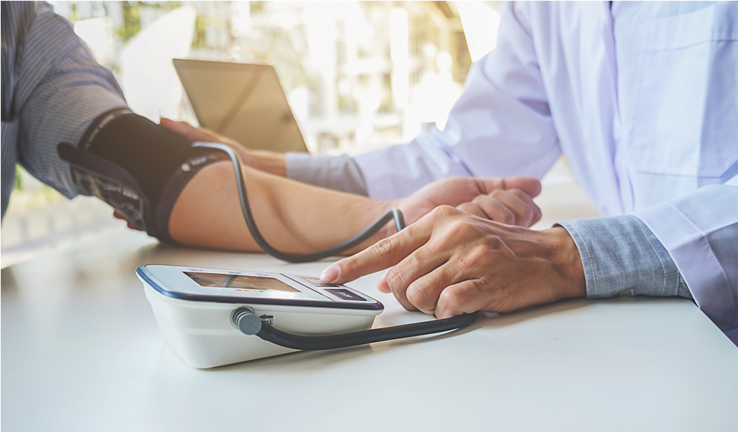 Blood Pressure Check Elliptical Slider Img - Hypertension (1920x604), Png Download