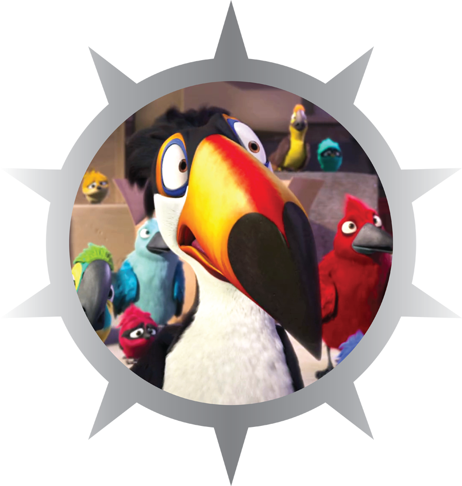 Silver Badge - Rafael - Woodpecker (900x946), Png Download